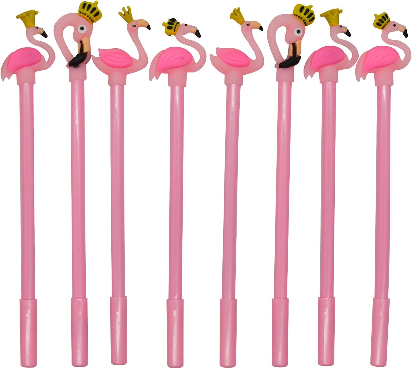 Maydahui 12 Pcs Flamingo Gel Pen Cute Cartoon Design