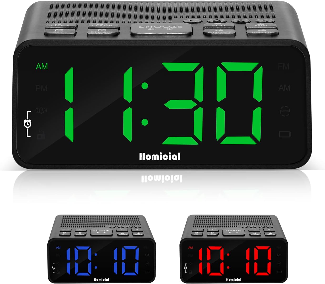 Jingsense Digital Alarm Clock Radio with AMFM Radio and Sleep Timer