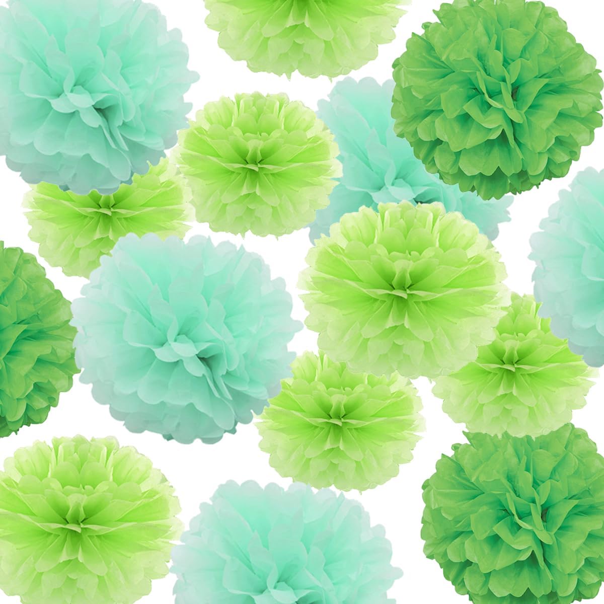 YLYs Love 30pcs Pom Poms Tissue Paper Flower Decor