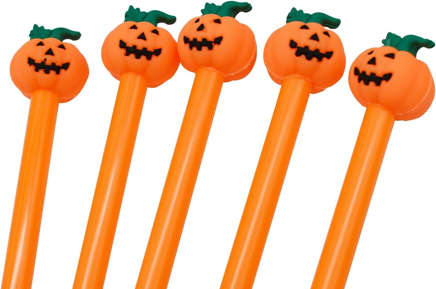 Maydahui 30 Pcs Halloween Pumpkin Shape Gel Ink Rollerball Pens
