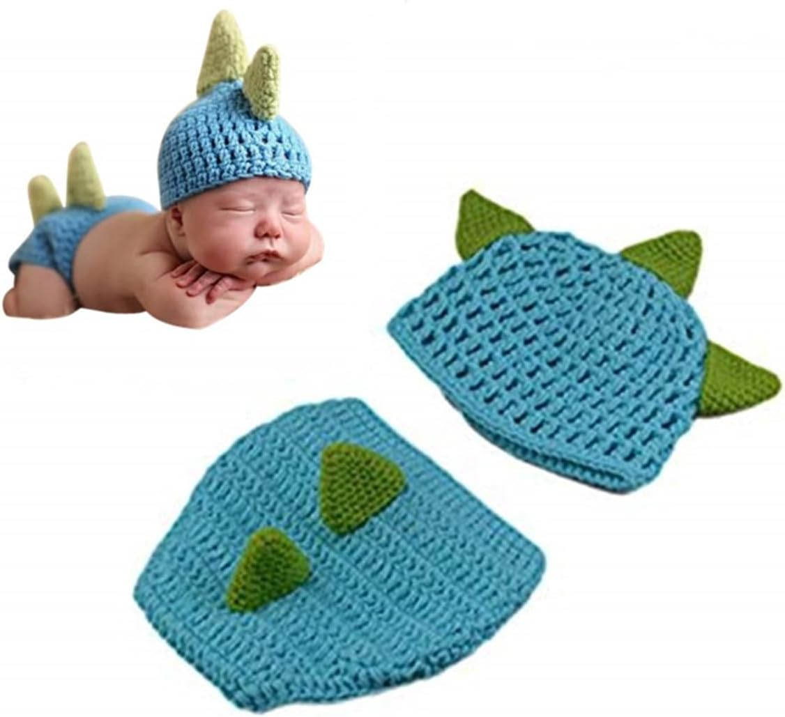LERORO Newborn Baby Dinosaur Posing Prop Set