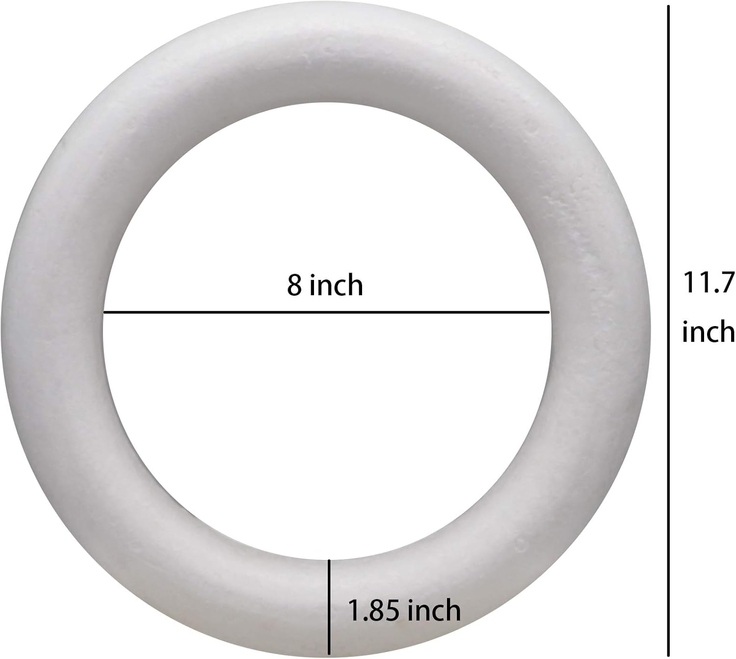 Crafare 118 Inch Foam Wreath Forms 4 Pack