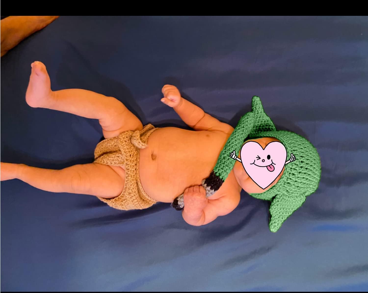 SPOKKI 3PCS Newborn Baby Hat Knit Posing Prop Set