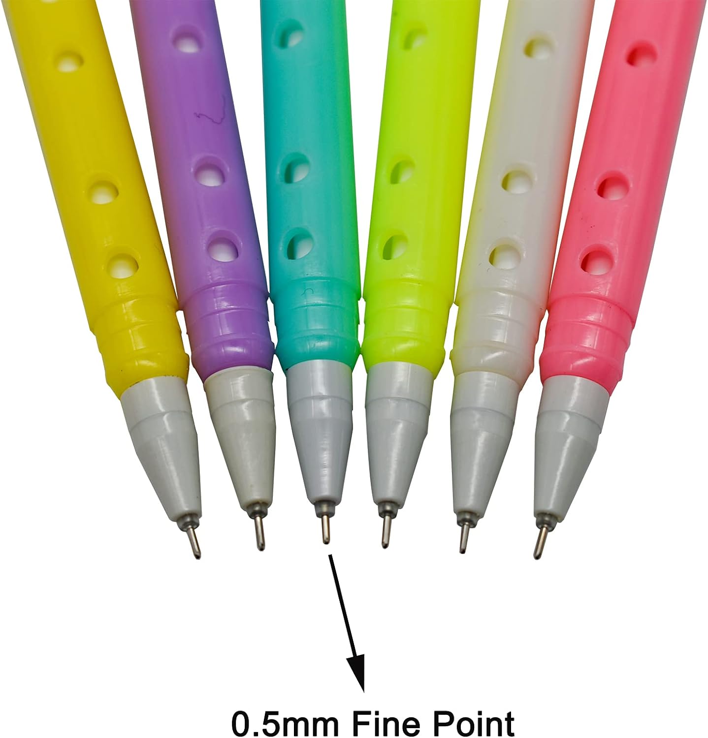 Maydahui 30 PCS Flute Shape Rollerball Pens with Gel Ink