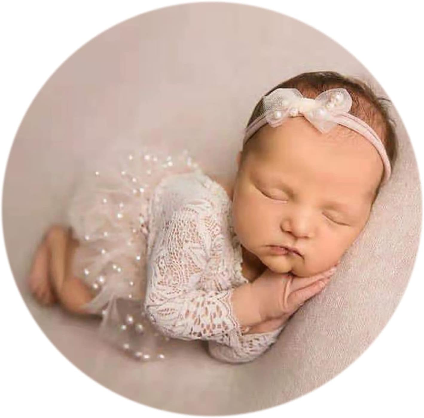 Zeroest Newborn Girl Photography Outfit 3 PCS Set