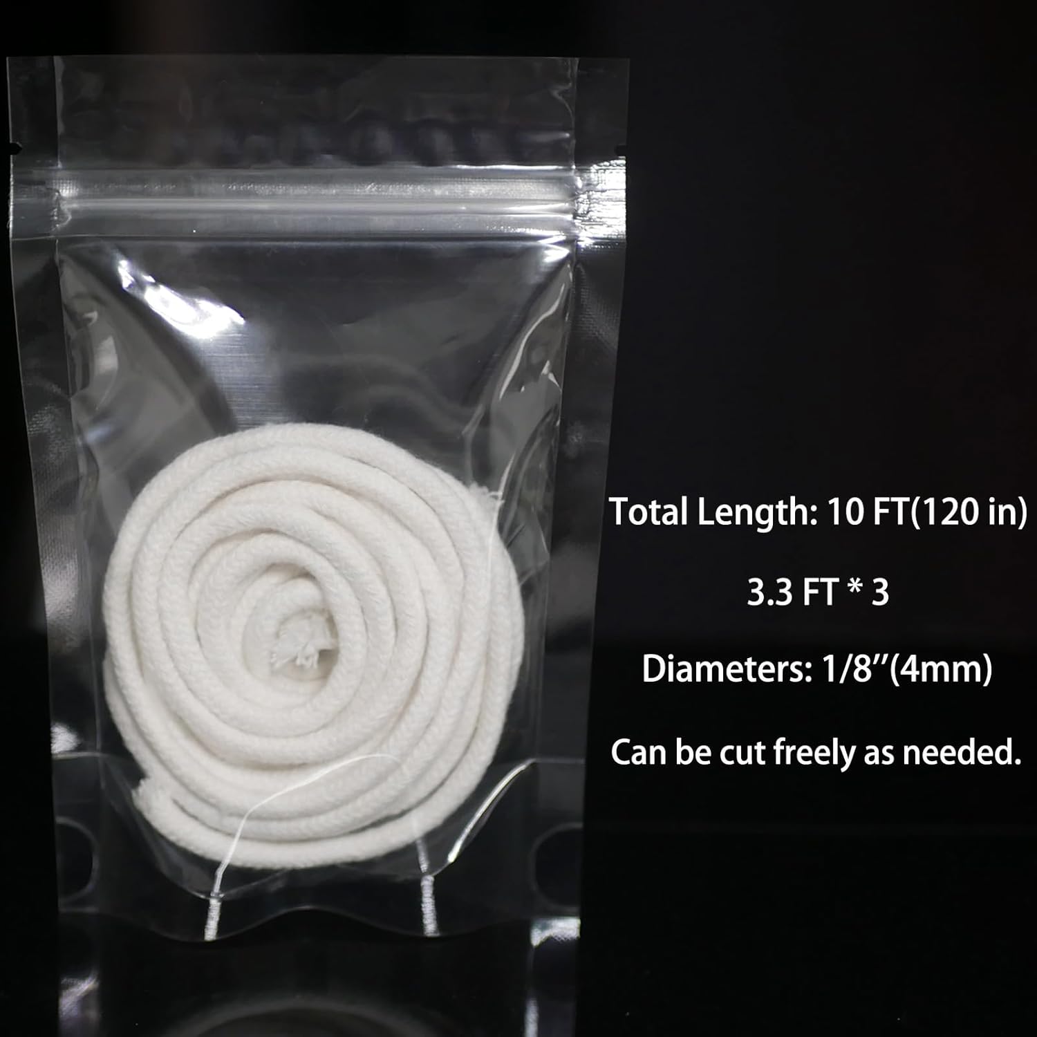 10 Ft Round 18 Oil Lamp Wicks for Small Kerosene Lamps