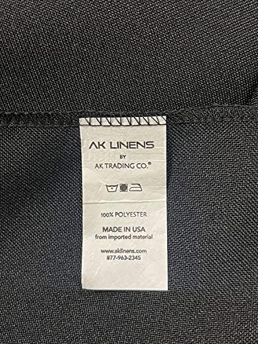 AK TRADING CO 10x10 ft Polyester Backdrop Drapes with Rod Pockets - Navy Blue