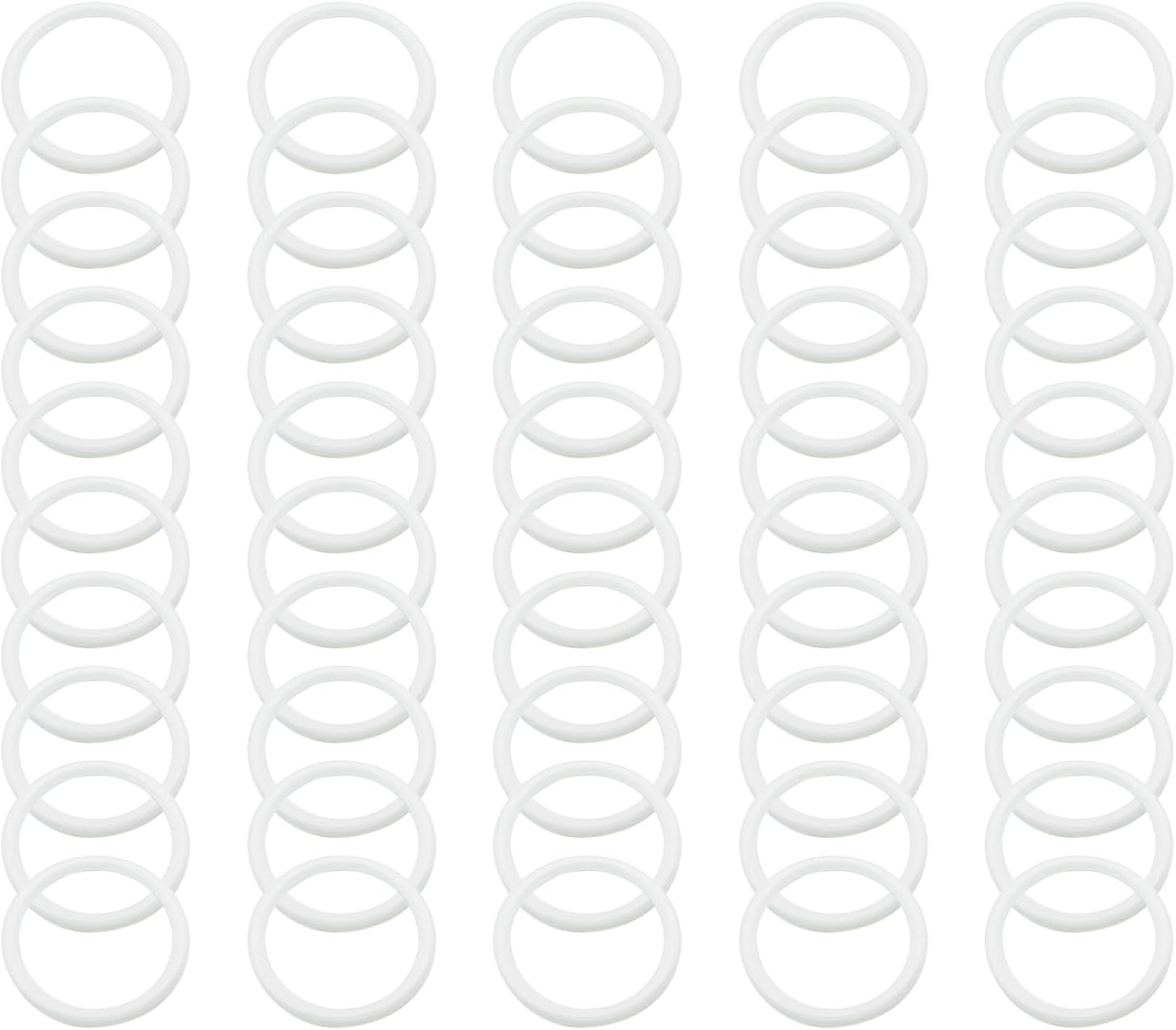 50 Pack 3 Inch Plastic Rings Hoops for Crafts DIY
