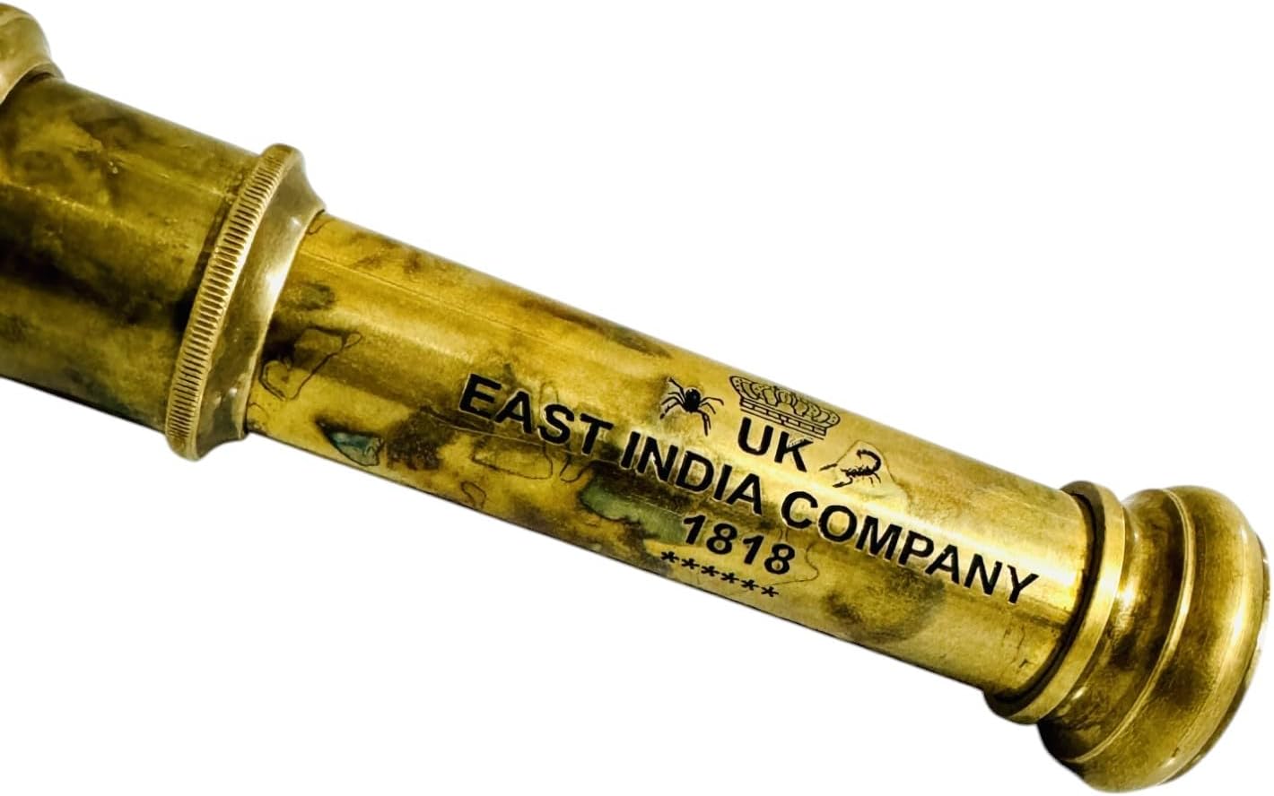 32 Inches Solid Brass Telescope with Antique Leather Cover