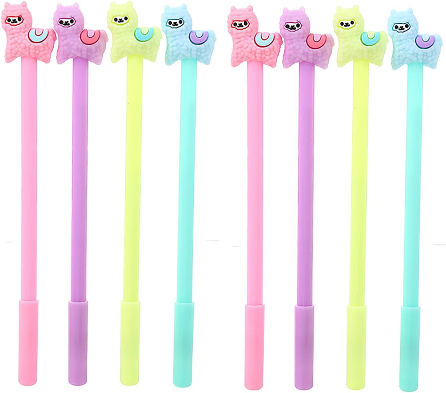 YYaaloa 28pcs Alpaca Shaped Gel Ink Pens 05mm Black