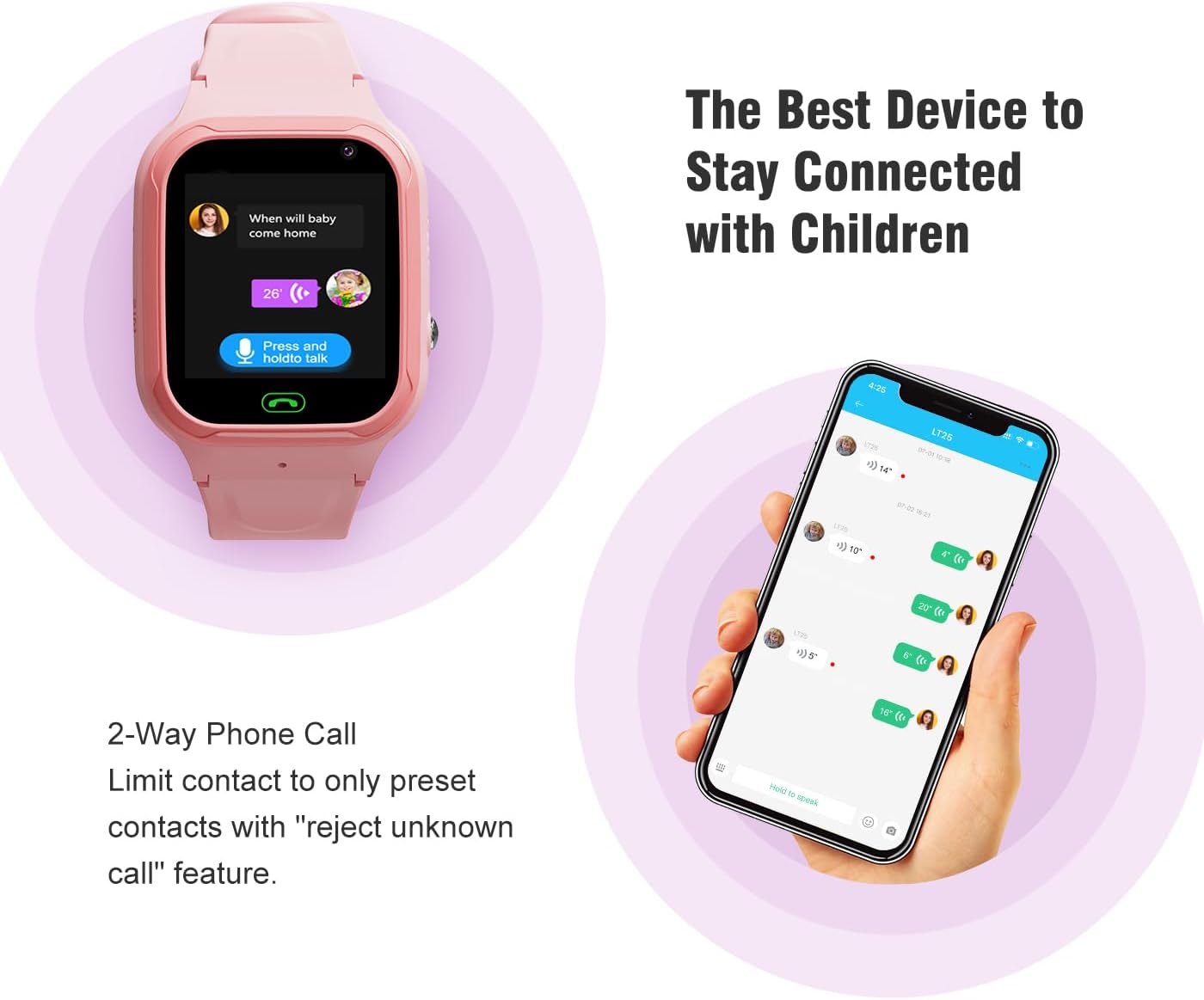 4G Kids Smart Watch with GPS Tracking and SOS Alarm