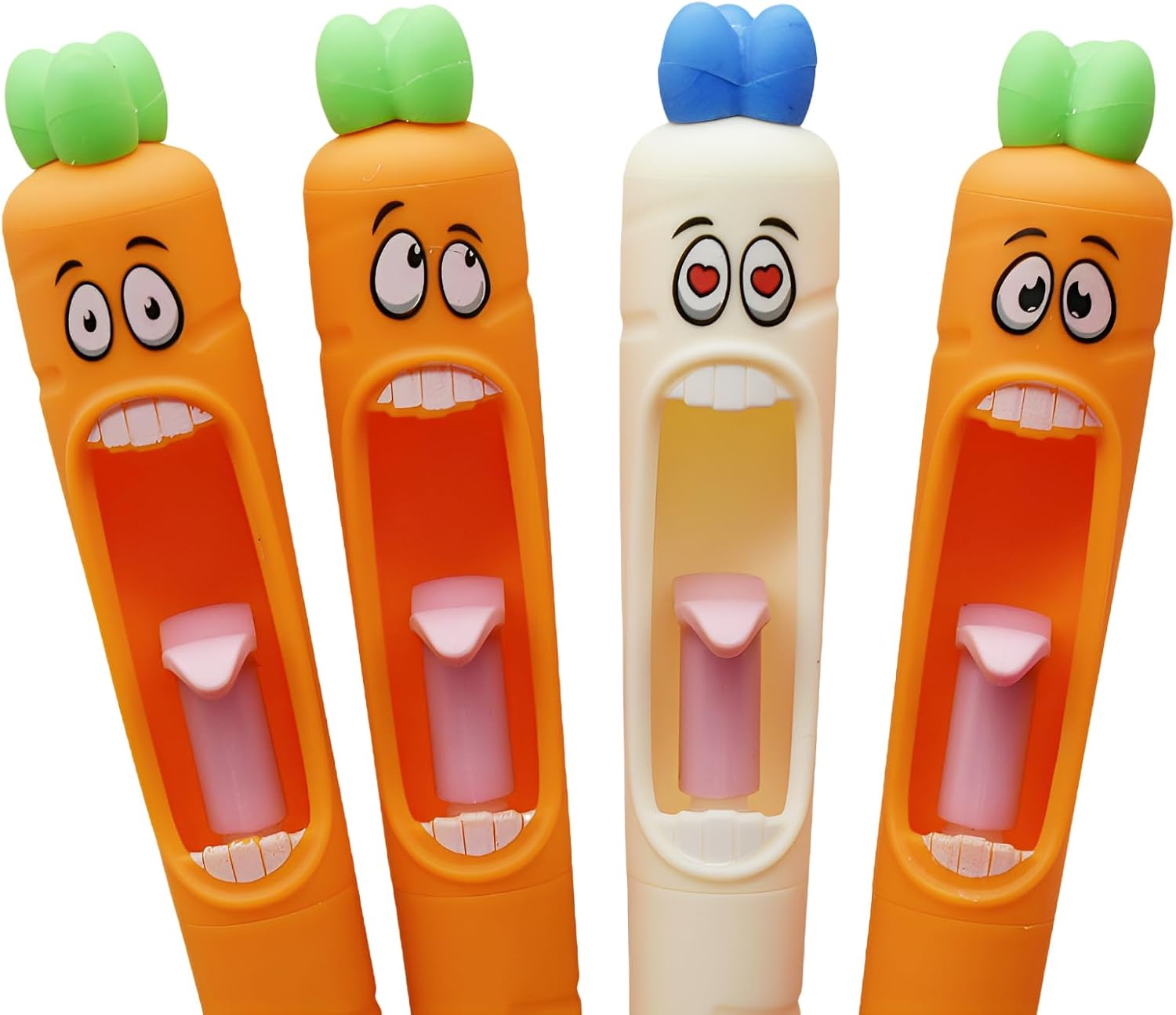 Maydahui 8 Pcs Funny Screaming Carrot Gel Pens