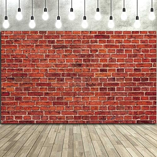 Red Brick Wall Party Backdrop Banner 728 x 433 Inch