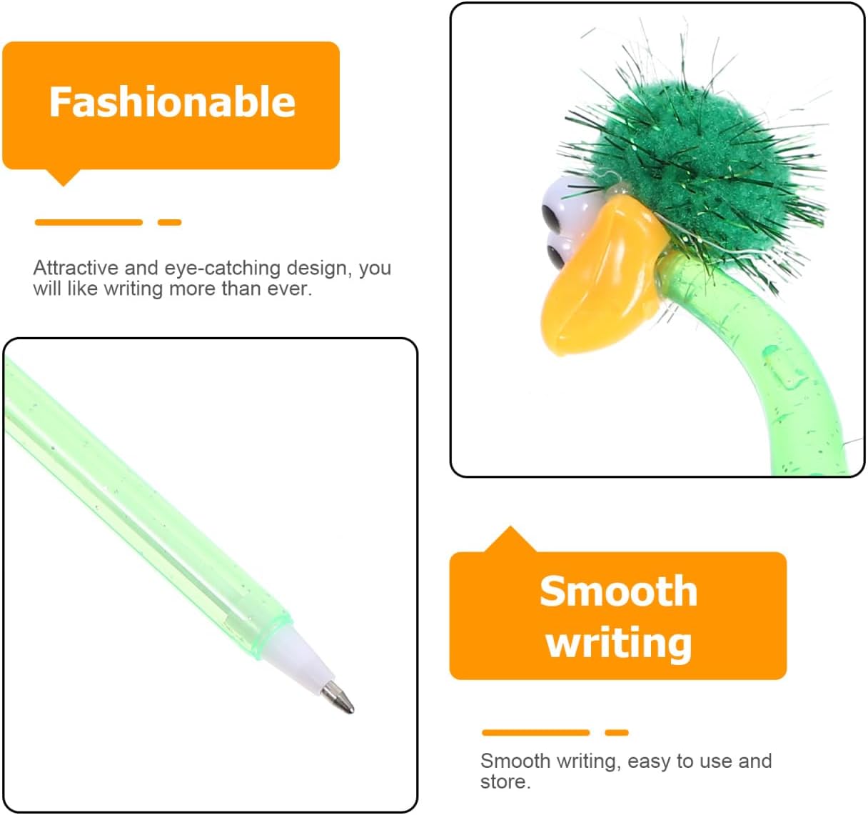 TOYANDONA 24pcs Ostrich Flamingo Pens for Kids