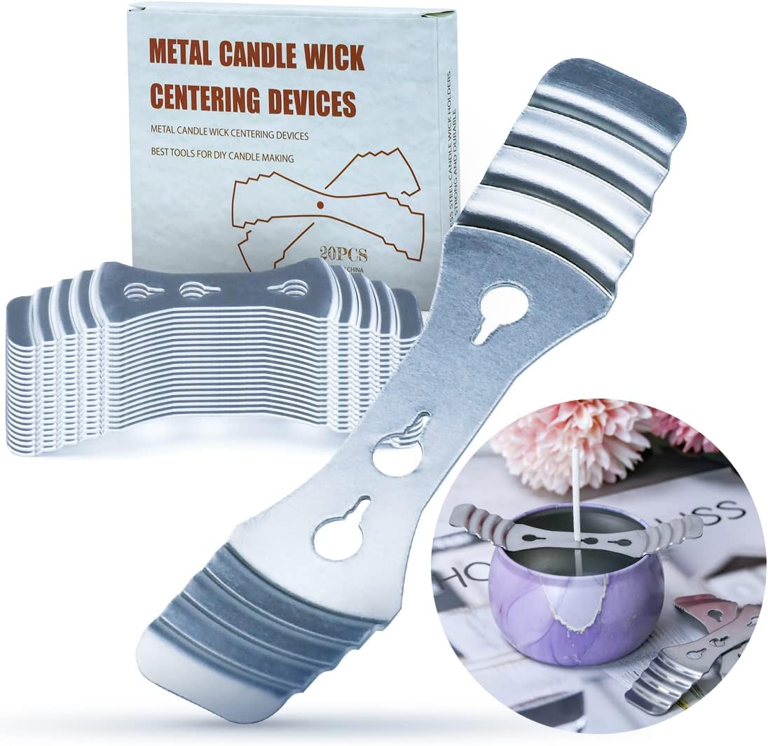 20pcs Metal Candle Wicks Centering Tools for DIY Candle Making