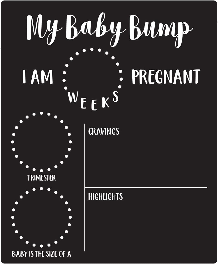 Canopy Street My Baby Bump Pregnancy Timeline Dry Erase Sign