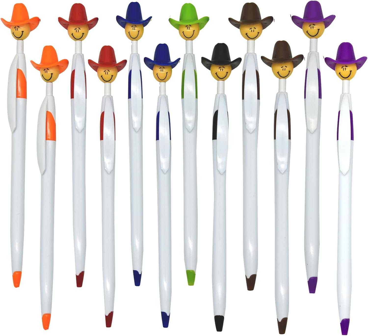 28PCS Cowboy Hat Ballpoint Pens Fun Gift for School Office Party