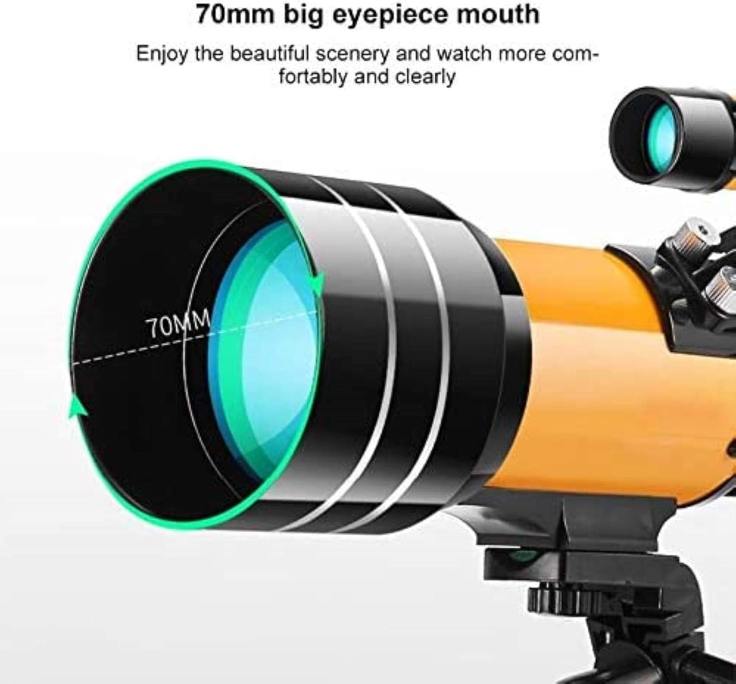High-Definition Stargazing Refracting Telescope for Indoor Outdoor Use