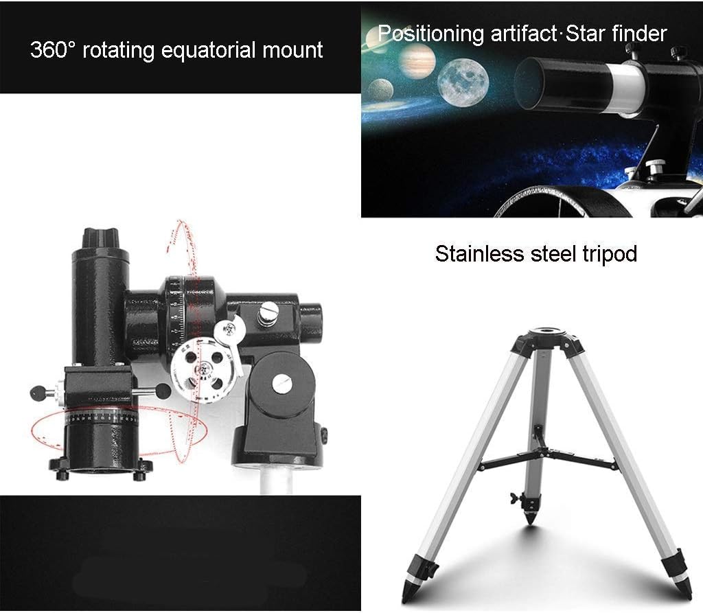 Adults Astronomy Reflector Telescope with Tripod and Eyepieces