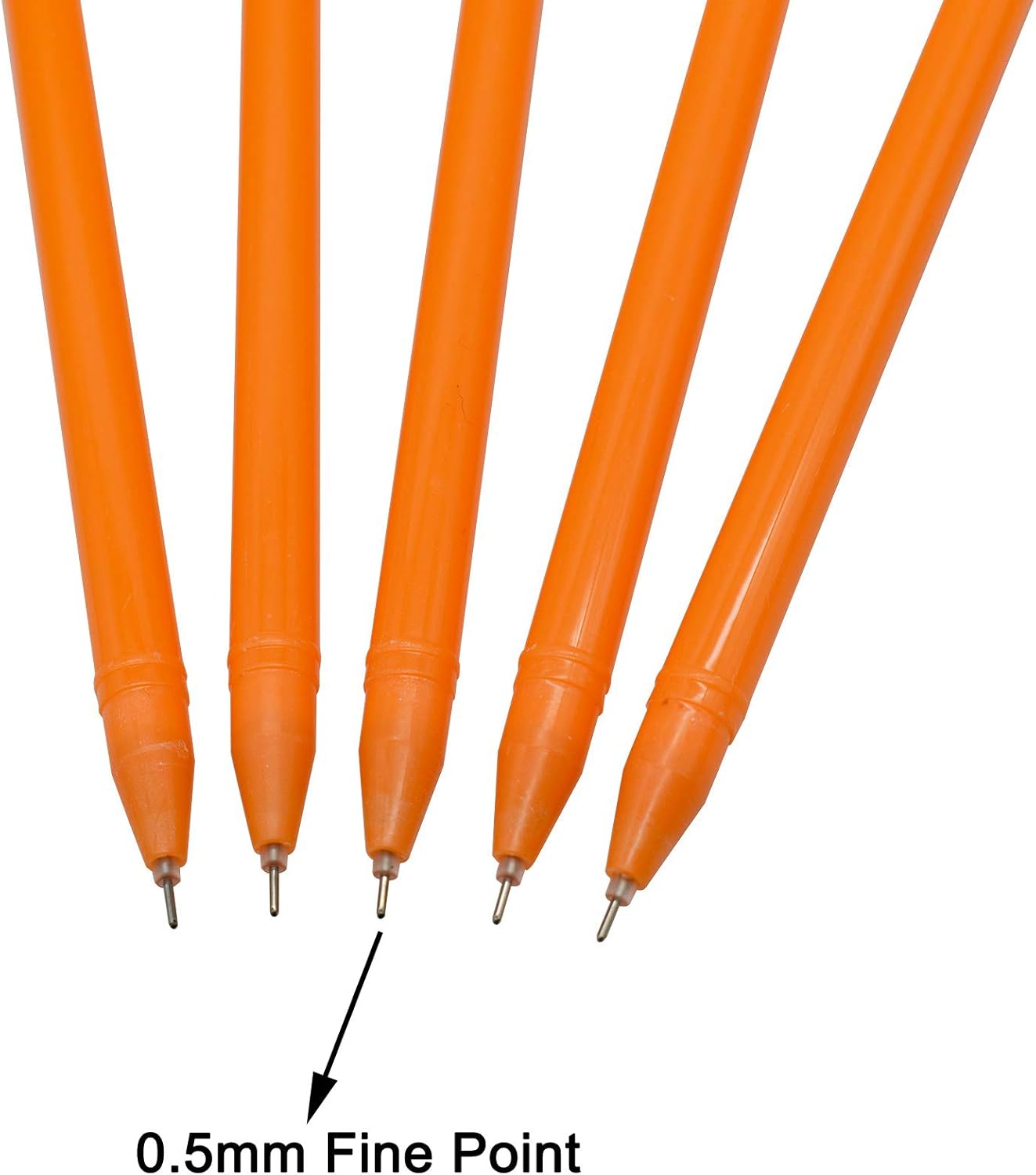 Maydahui 30 Pcs Halloween Pumpkin Shape Gel Ink Rollerball Pens