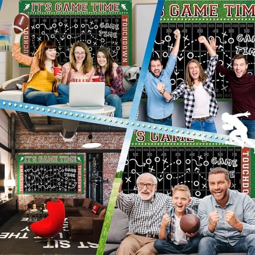Windkream Football Field Backdrop for Photo and Party Decor