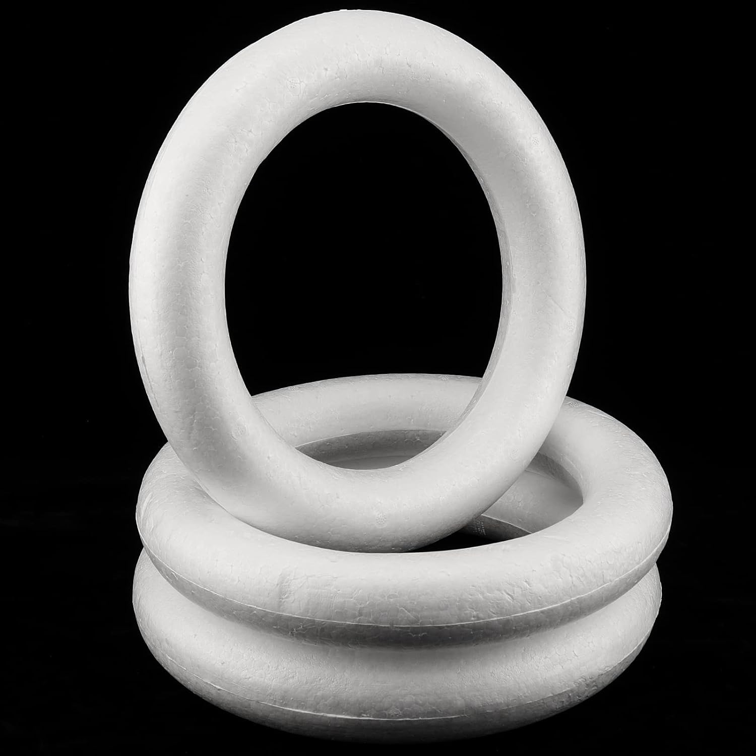 3 Pack 12 Inch Craft Foam Wreath for DIY Projects