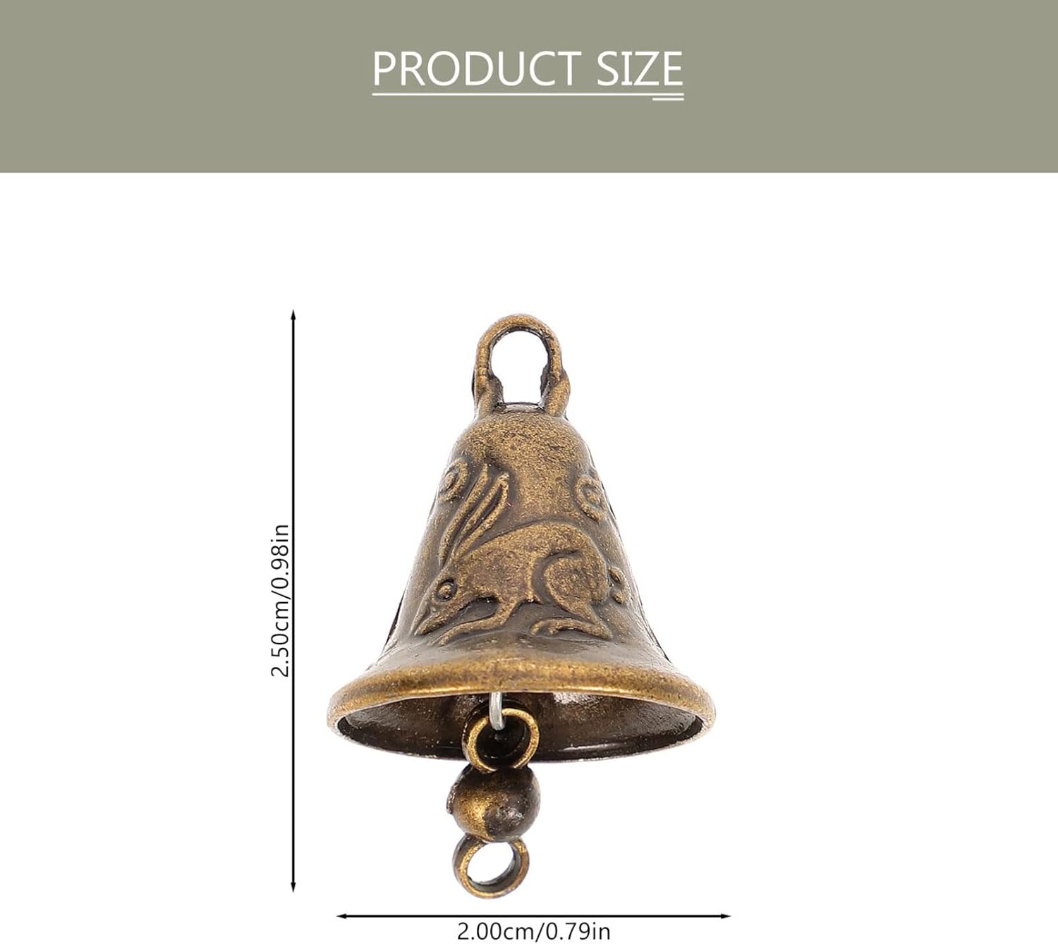 MAGICLULU 11pcs Mini Jingle Bells Christmas Tree Pendants