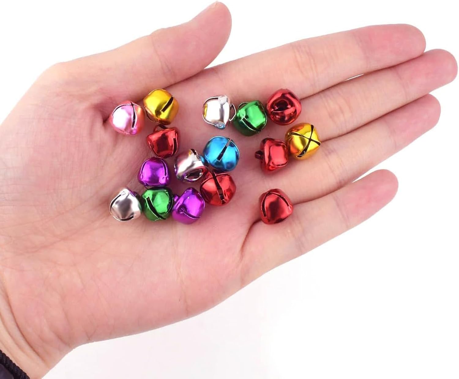 80PCS Jingle Bells for Crafts and Decor