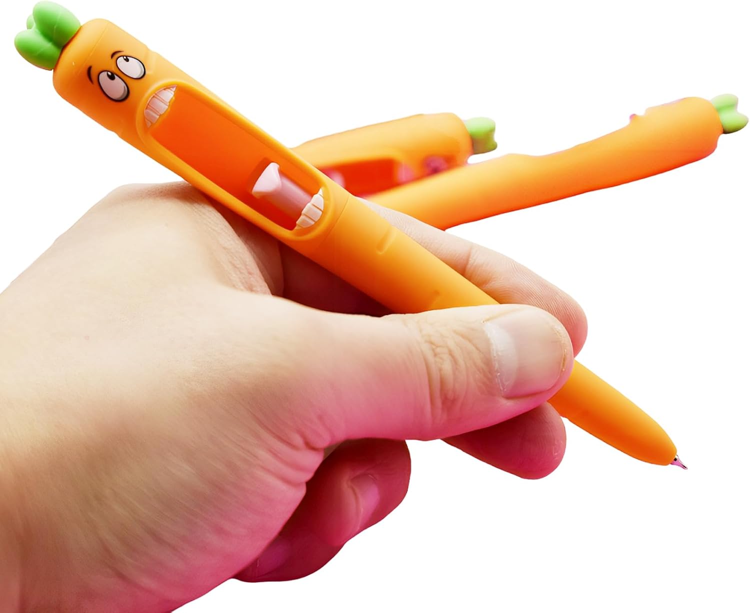 Maydahui 8 Pcs Funny Screaming Carrot Gel Pens