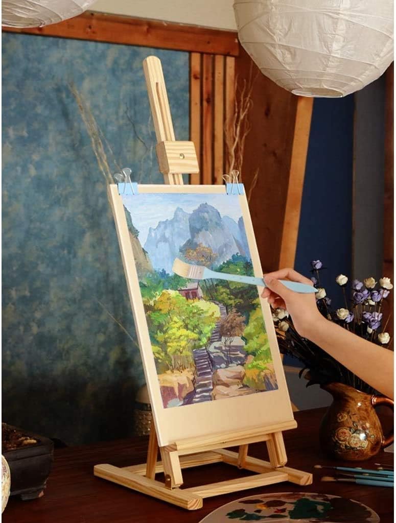Adjustable Pine Desktop Poster Easel Stand