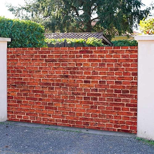 Red Brick Wall Party Backdrop Banner 728 x 433 Inch