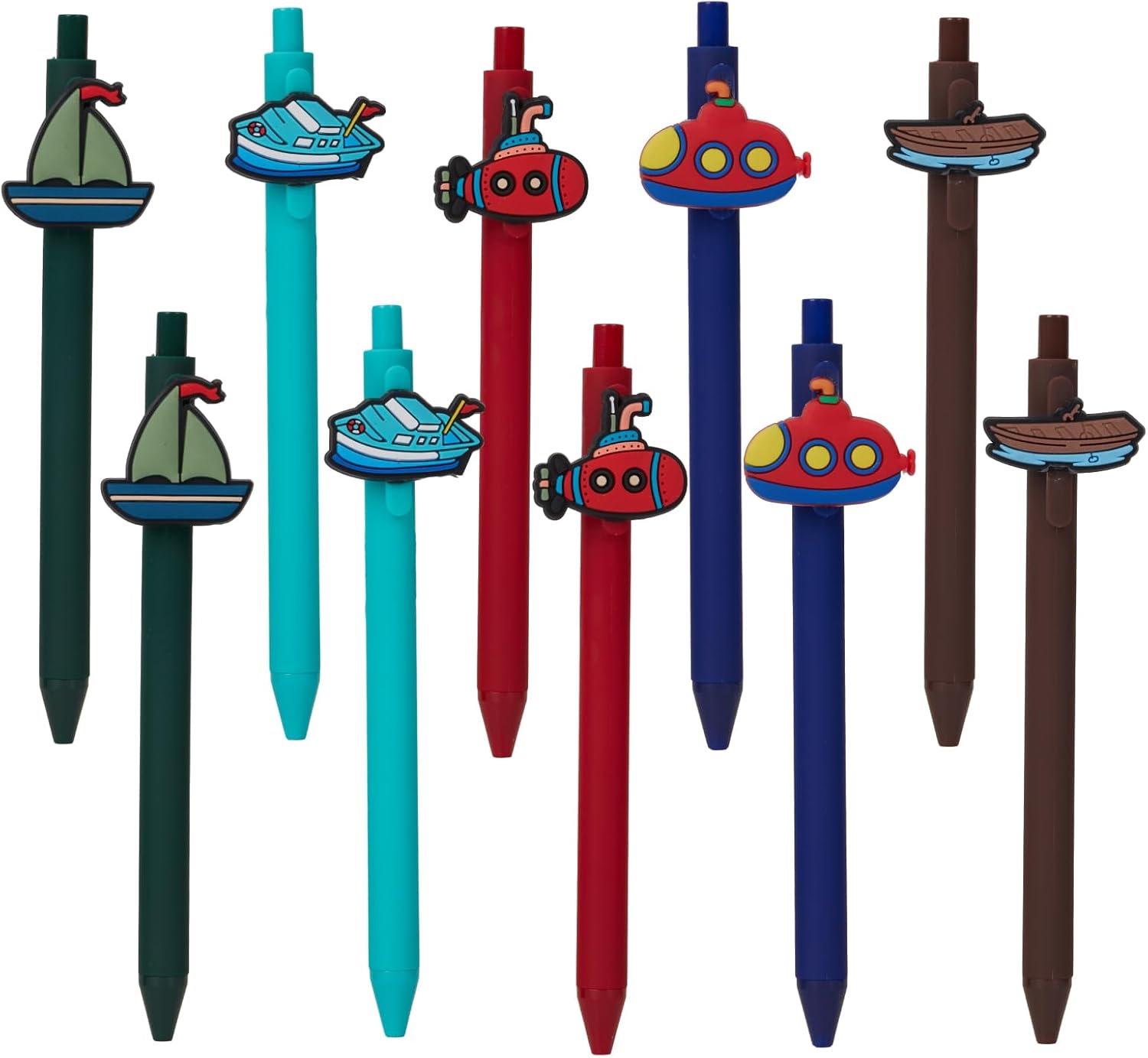 10 Pcs Ship Theme Ballpoint Pens for Kids and Office Use