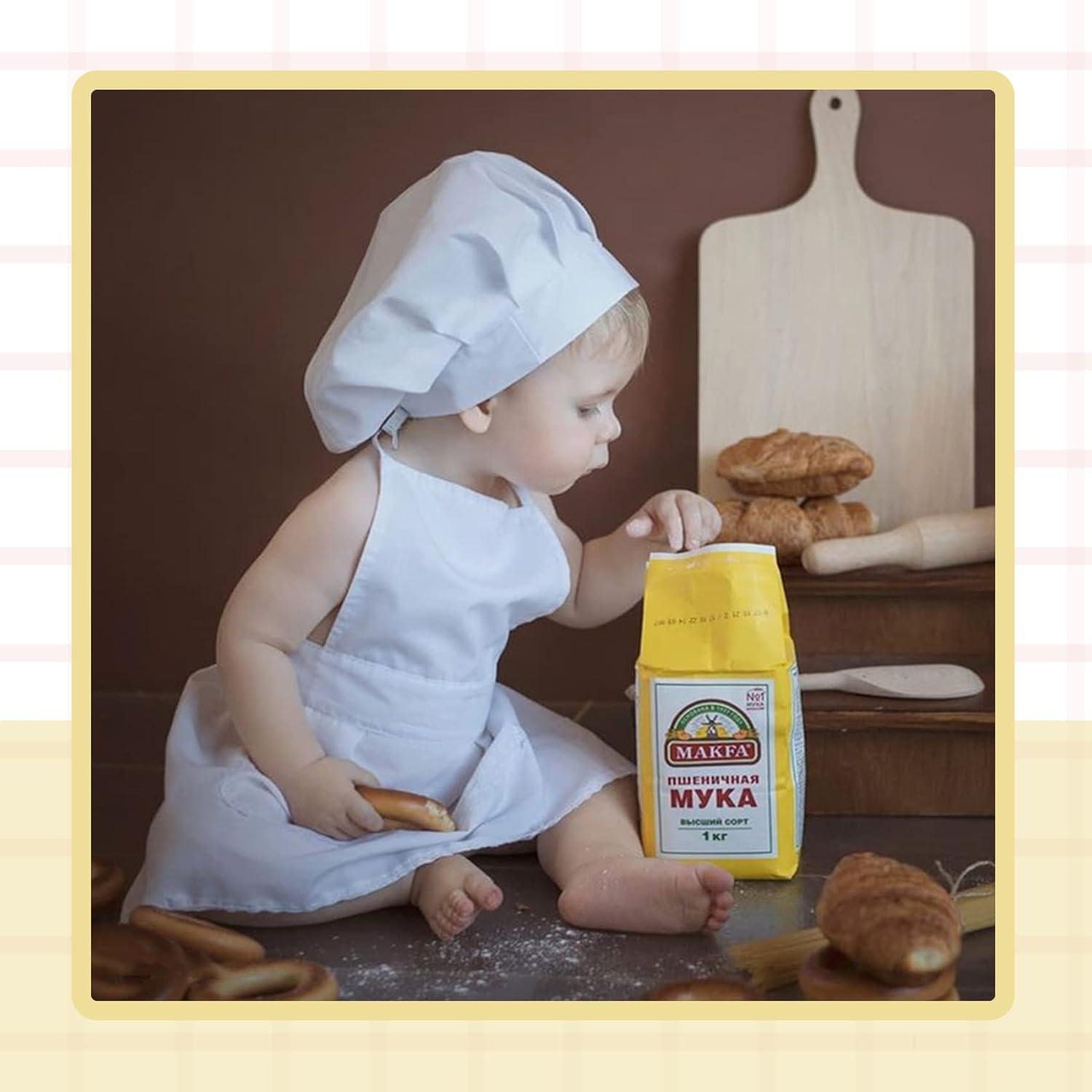 KHC-KHF Baby Chef Costume Outfit Set