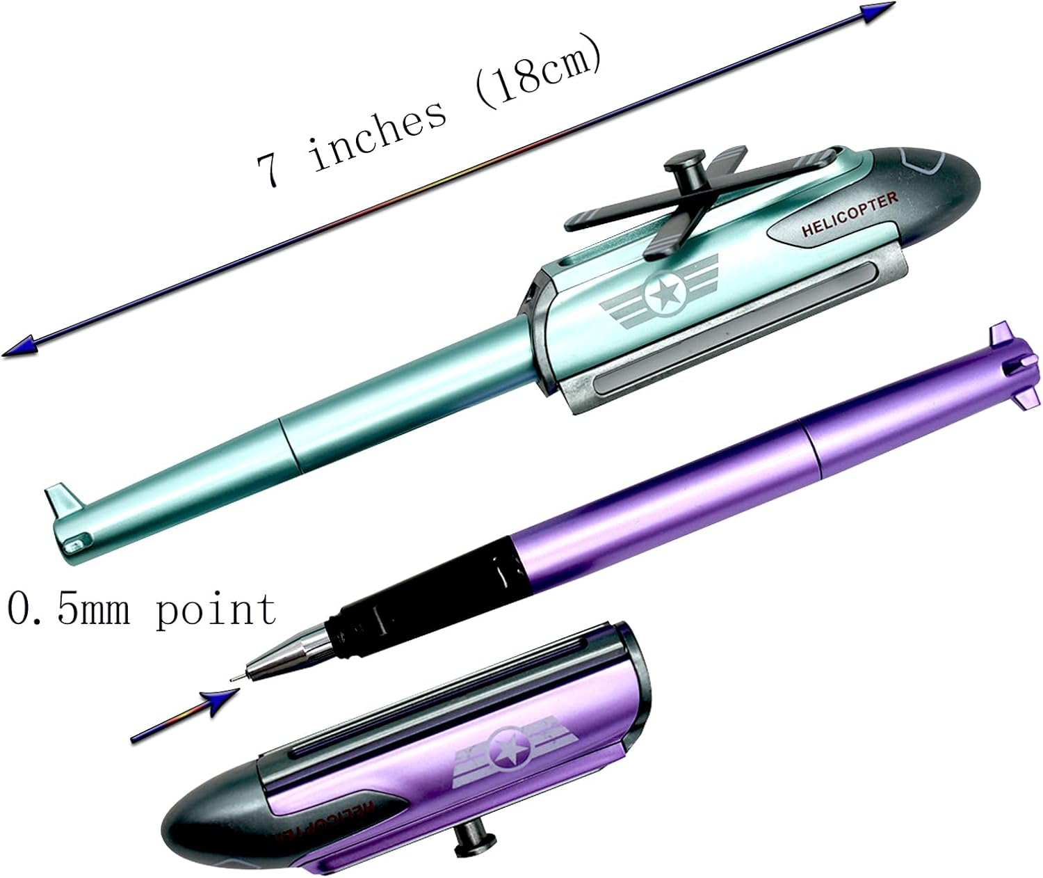 6 PCS Novelty Airplane Gel Pens with 12 Refills