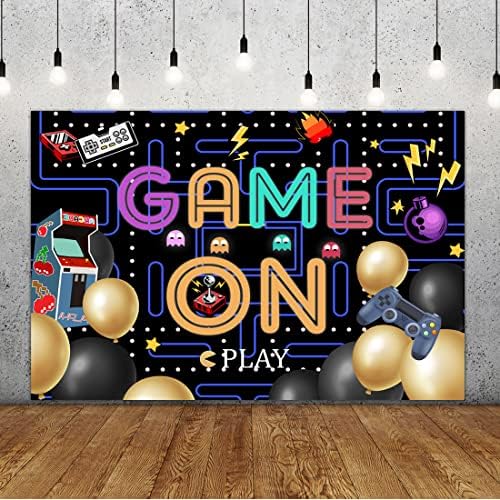 Lofaris 5x3ft Colorful Lights Game On Backdrop