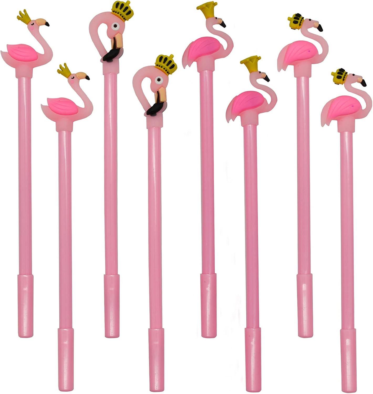 Maydahui 12 Pcs Flamingo Gel Pen Cute Cartoon Design