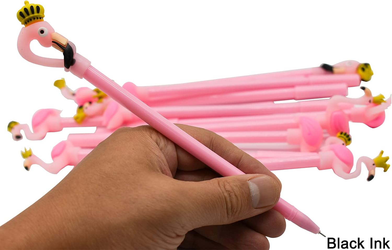Maydahui 12 Pcs Flamingo Gel Pen Cute Cartoon Design