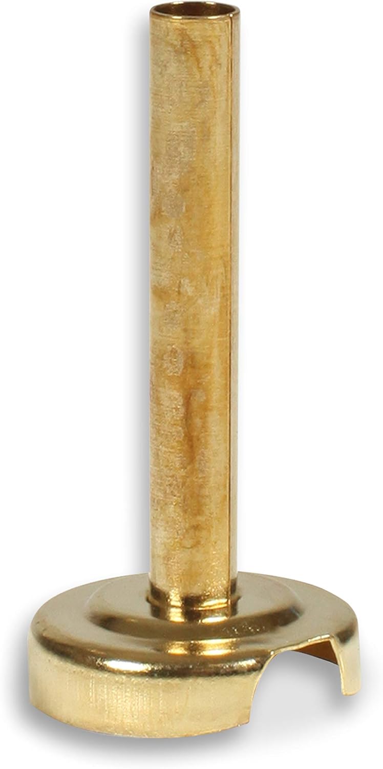 Ner Mitzvah Gold Wick Holder Set - 9 Holders and 50 Wicks