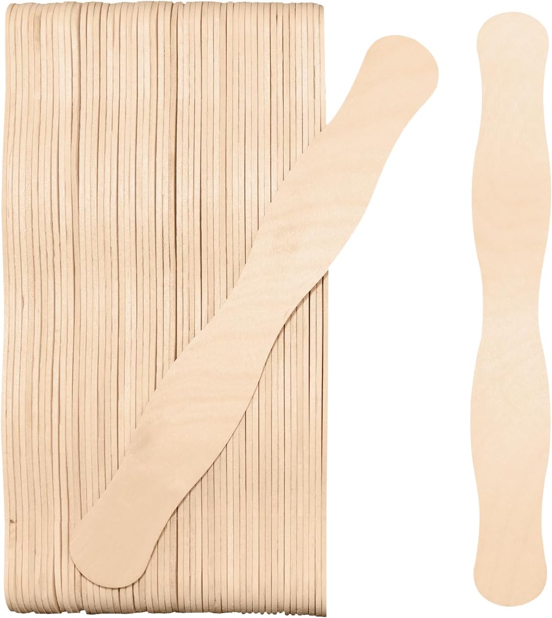 55 Pcs Jumbo Wooden Fan Handles 8 Inch