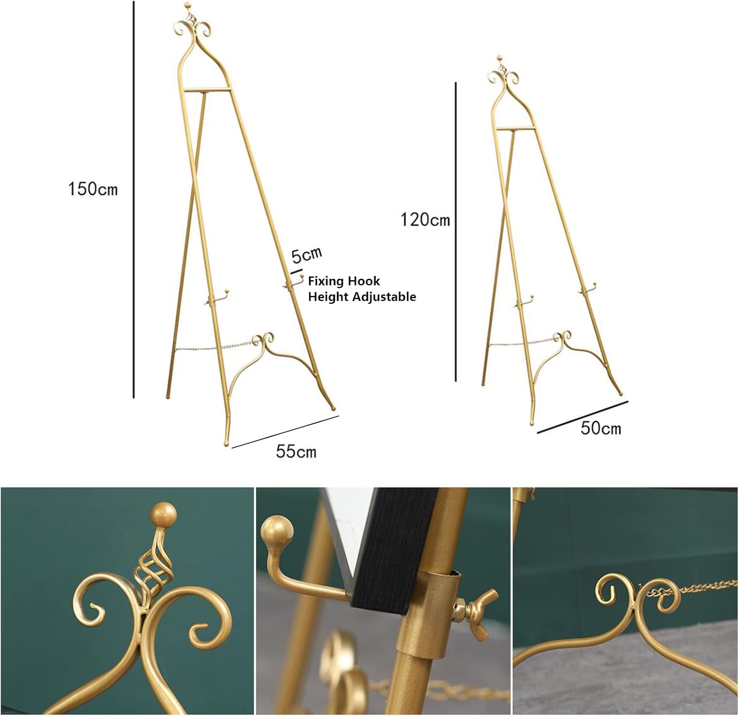 Folding A-Frame Easel for Painting and Display