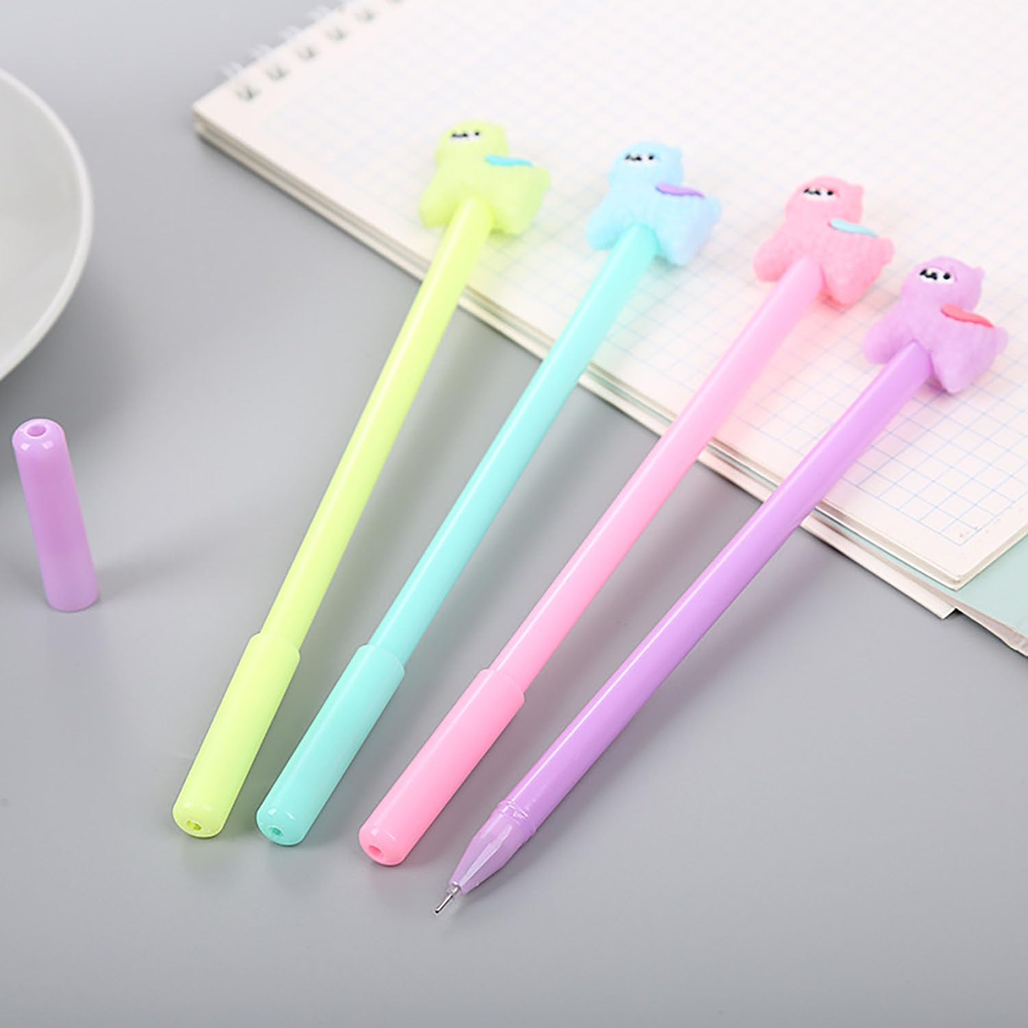 YYaaloa 28pcs Alpaca Shaped Gel Ink Pens 05mm Black