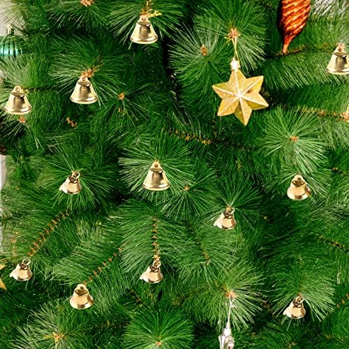 100PCS Gold Bells Mini Bells Craft Decor Set