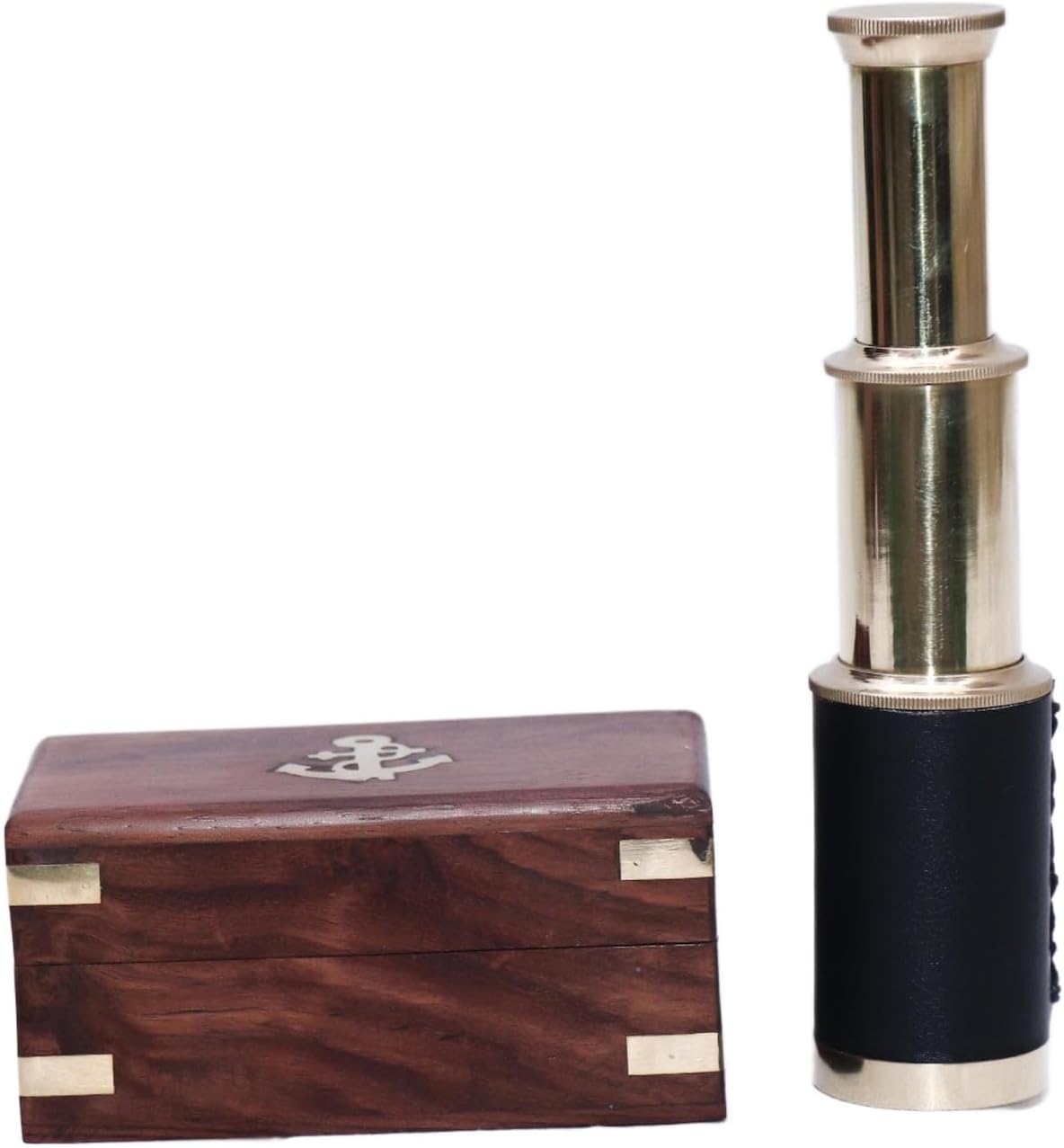 Brass 6 Inch Handheld Telescope Nautical Pirate Spyglass for Adventure Navigation