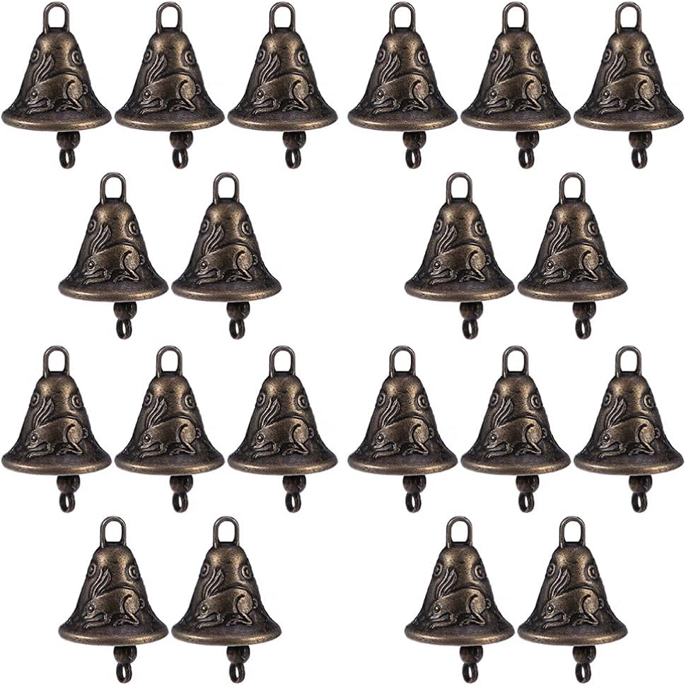 DOITOOL 20PCS Mini Craft Bells for Decorations