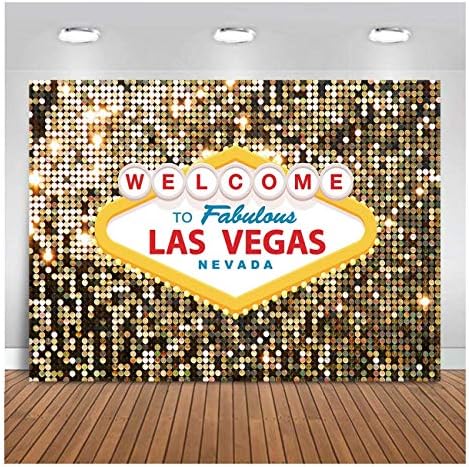 Fanghui Vegas Party Photo Backdrop 7x5ft Vinyl