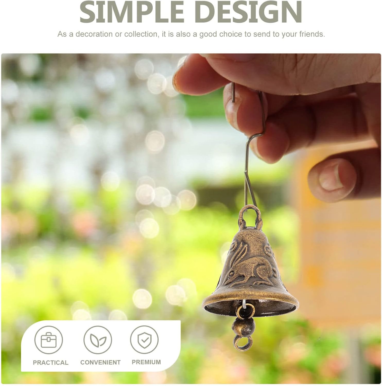 MAGICLULU 11pcs Mini Jingle Bells Christmas Tree Pendants