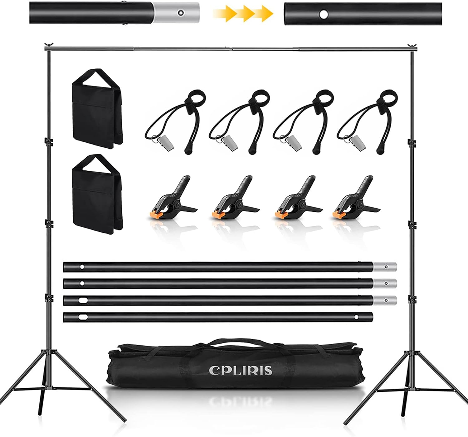 CPLIRIS Adjustable Backdrop Stand for Parties and Photography