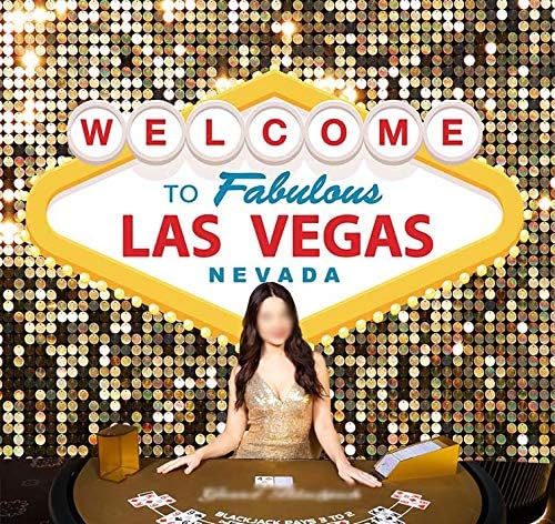 Fanghui Vegas Party Photo Backdrop 7x5ft Vinyl