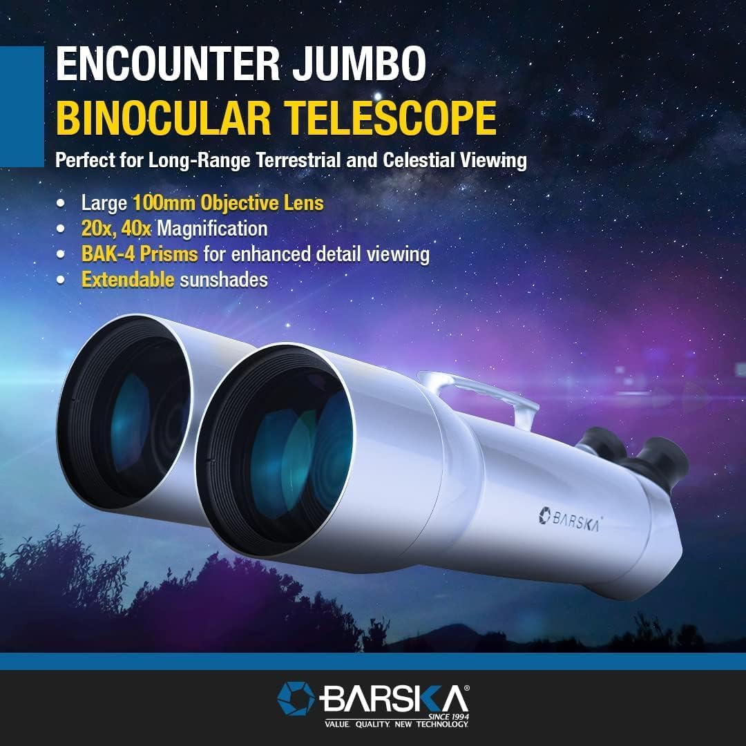 Barska Encounter 20x 40x100 Waterproof Jumbo Binoculars