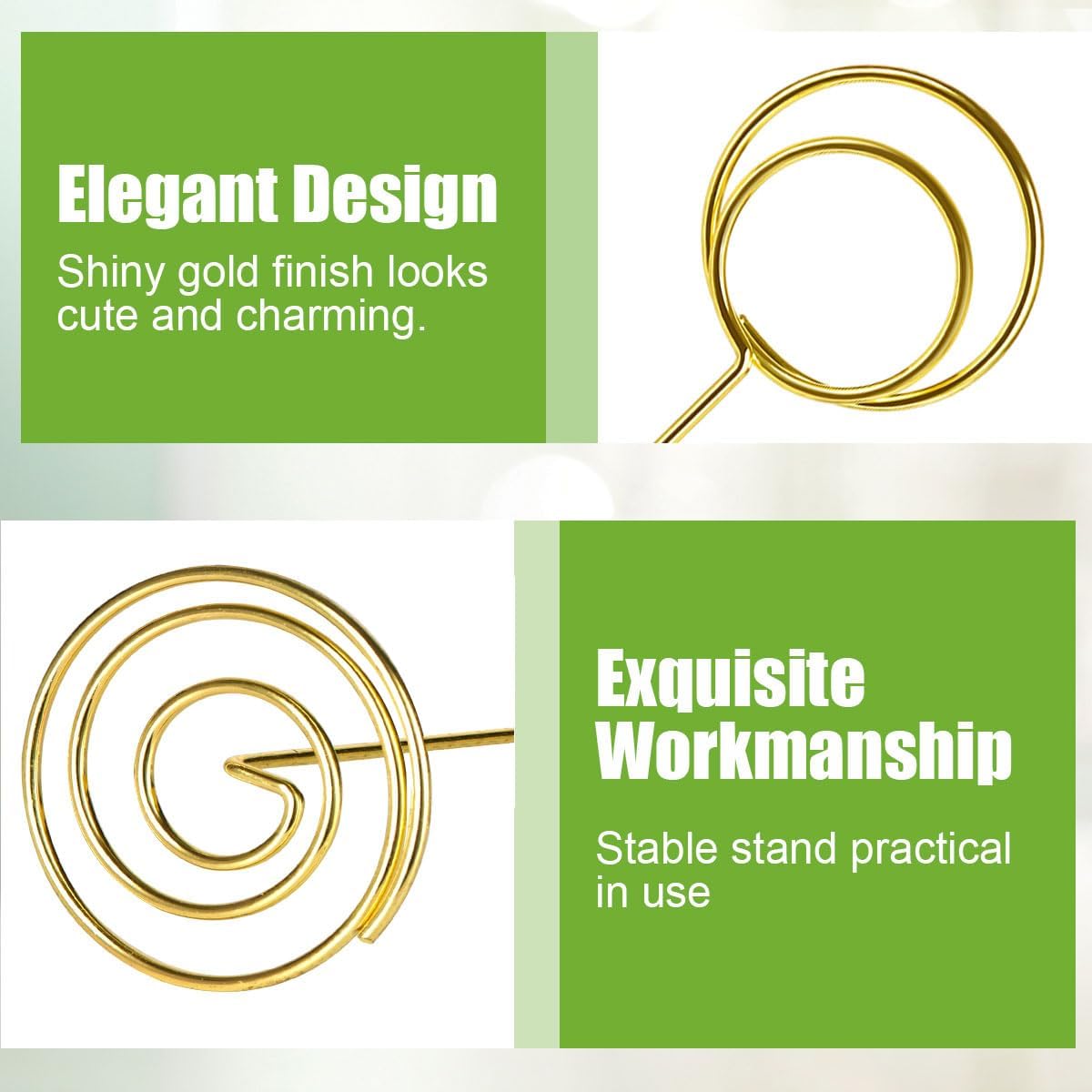 24 Pack 875 Inch Table Number Holders Gold